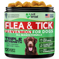 Flea and Tick Chewables for Dogs Chicken 120 Soft Treats Z278