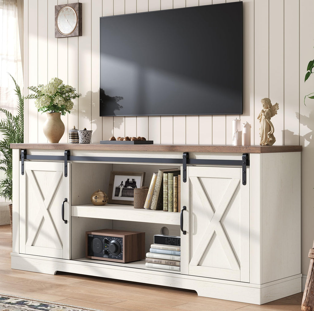 White TV Stand F4252
