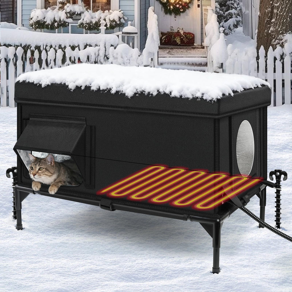Insulated Heated Cat House X574349