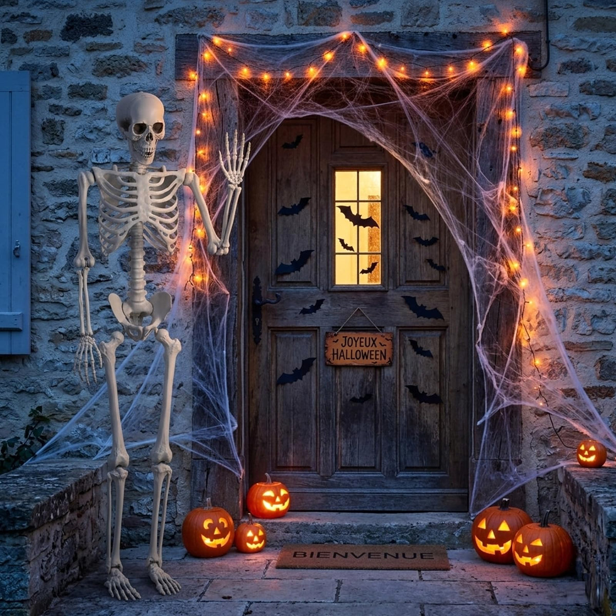 5.4FT Posable Life Size Skeleton with Movable Joints O95095