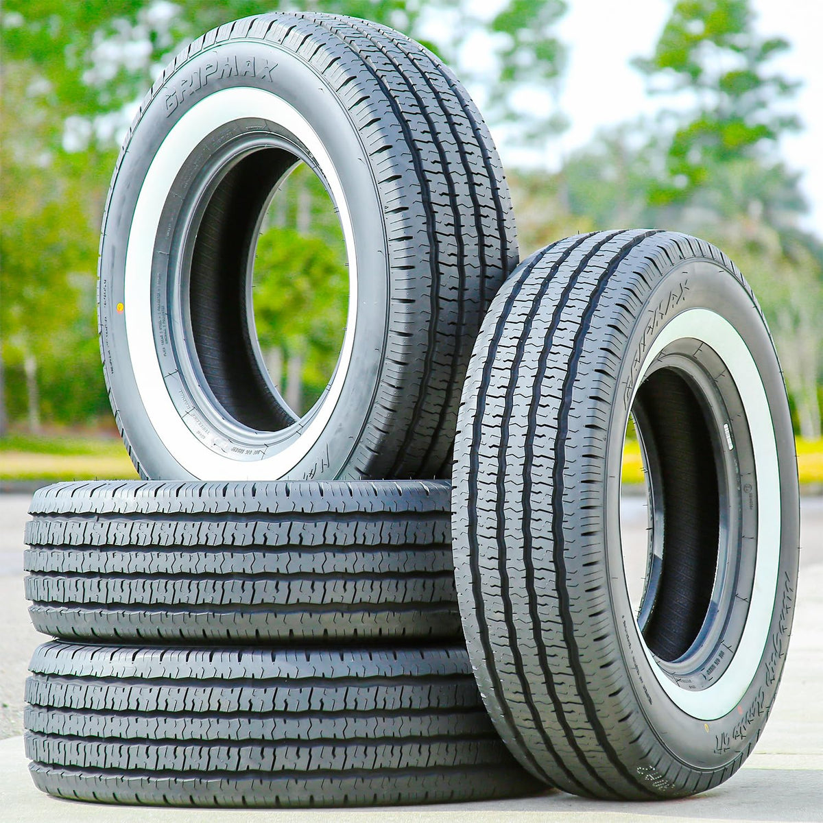 All-Season Touring Radial Tire 205/75R15 97H White Side Wall T254322