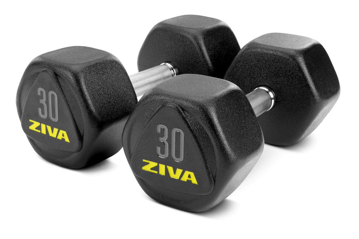 Hex Rubber Coated Dumbbells Z453789