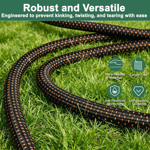 100FT Flexible Garden Hose with 10 Modes Nozzle I517