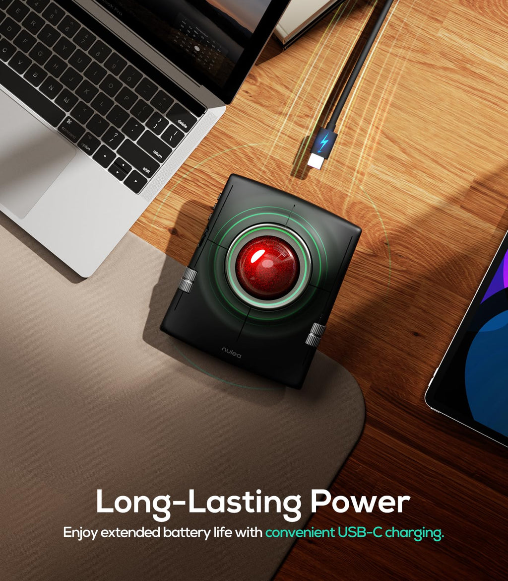 Wireless Ergonomic Trackball Mouse B82502