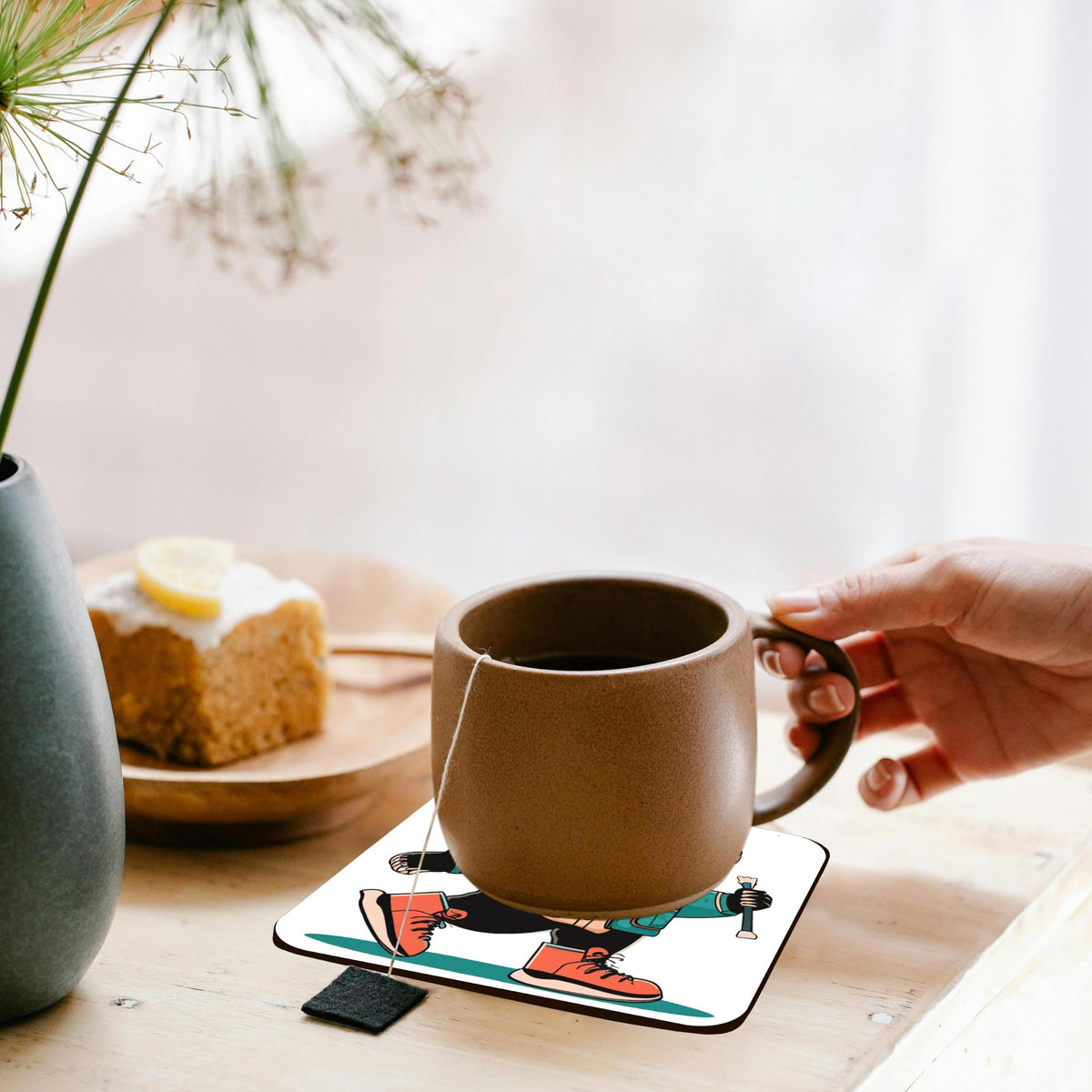 Set of 4 Cork Coasters K589