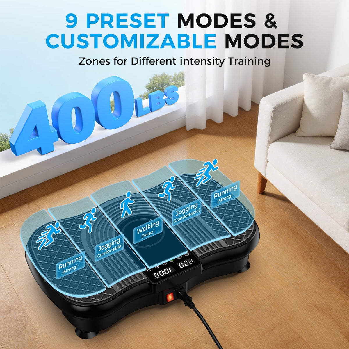 Vibration Plate Exercise Machine 400 Lbs T5206