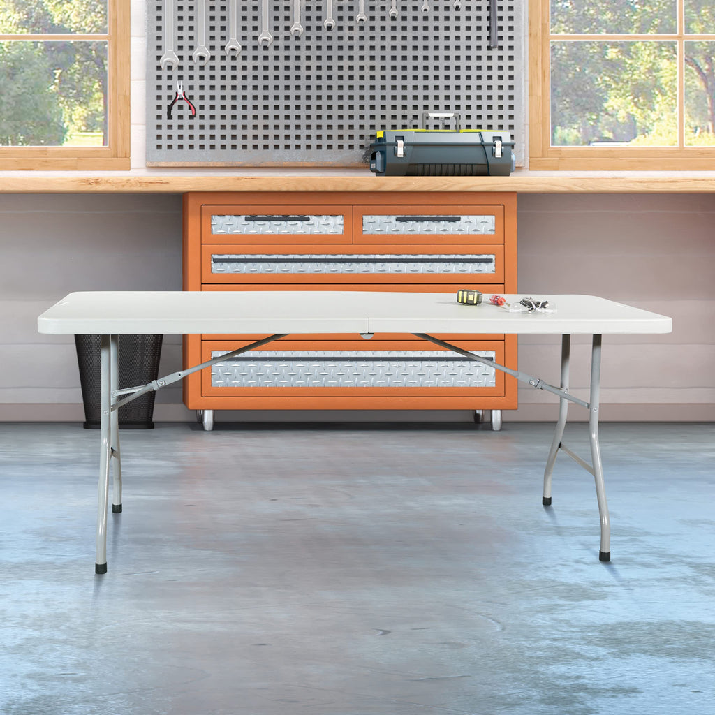 Resin 6 Feet Folding Table Y12722