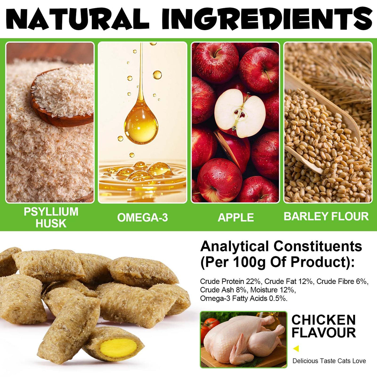Hairball Remedy Cat Treats Chicken Flavour 100g Z918102