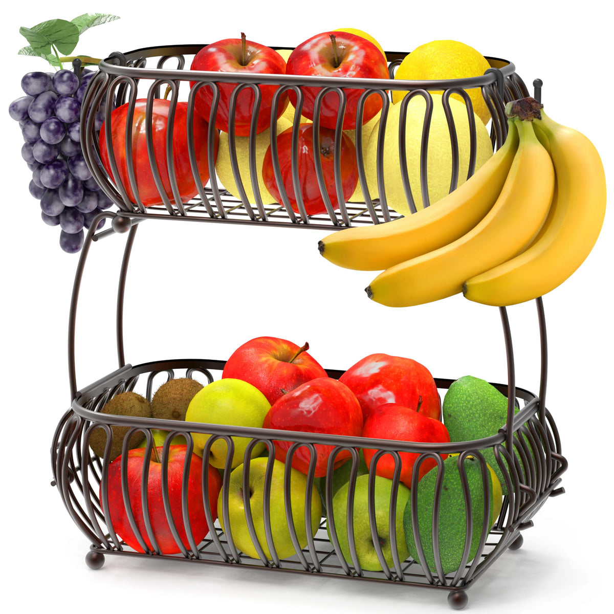 2-Tier Countertop Fruit Basket Holder W74180