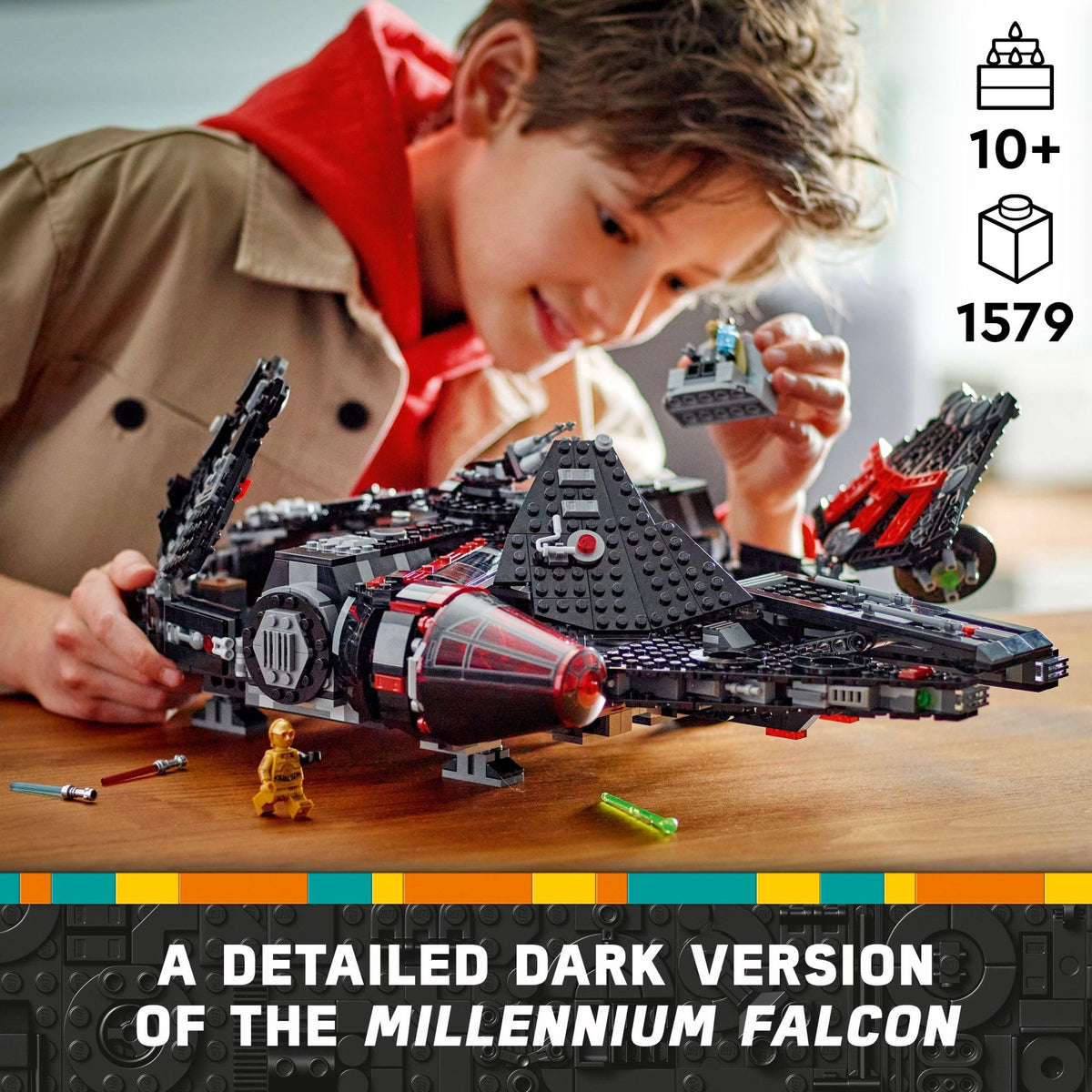 Buildable Starship Toy Set with 6 Minifigures N4464