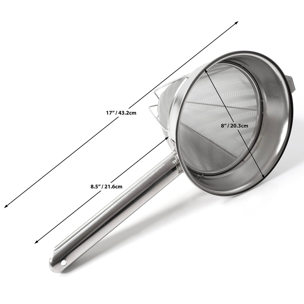 Stainless Steel Fine Mesh Bouillon Strainer W14925