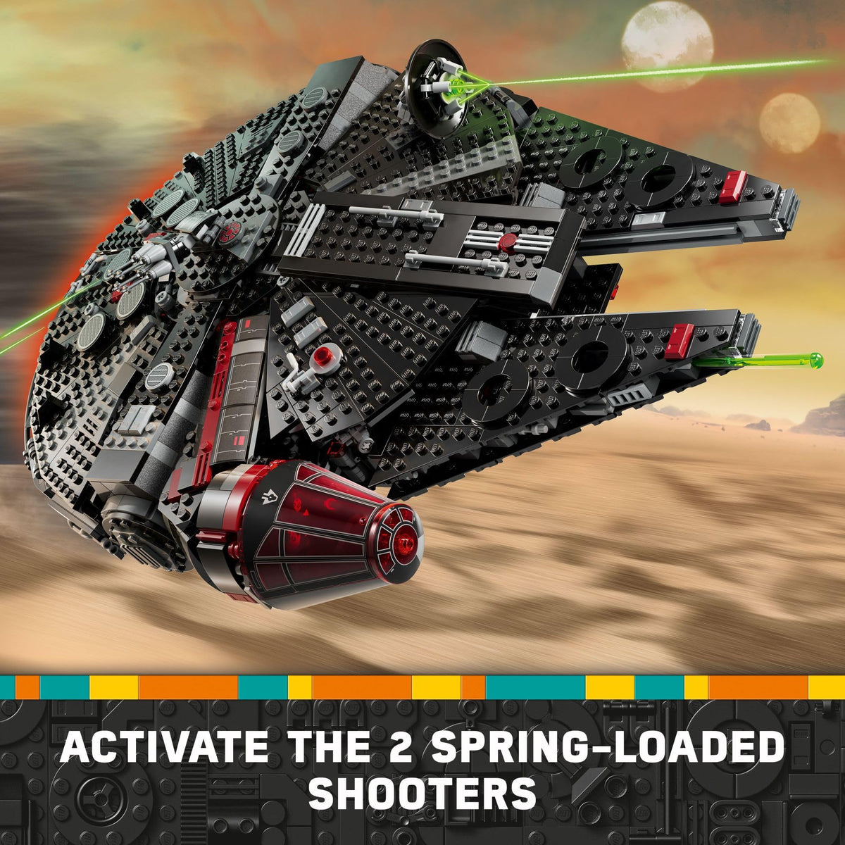 Buildable Starship Toy Set with 6 Minifigures N4464