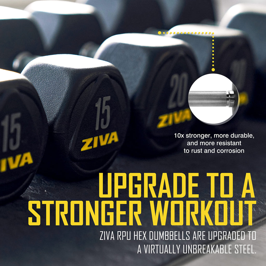 Hex Rubber Coated Dumbbells Z453789