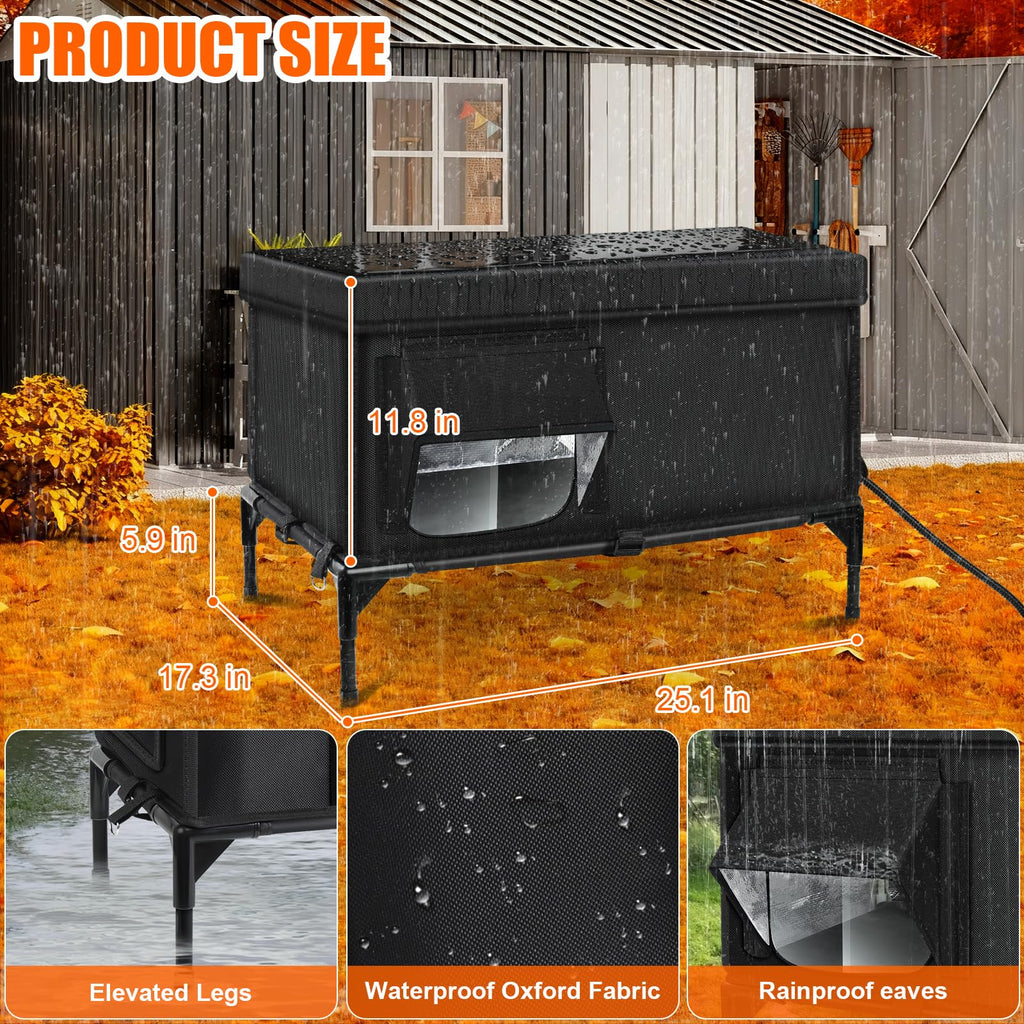 Insulated Heated Cat House X574349