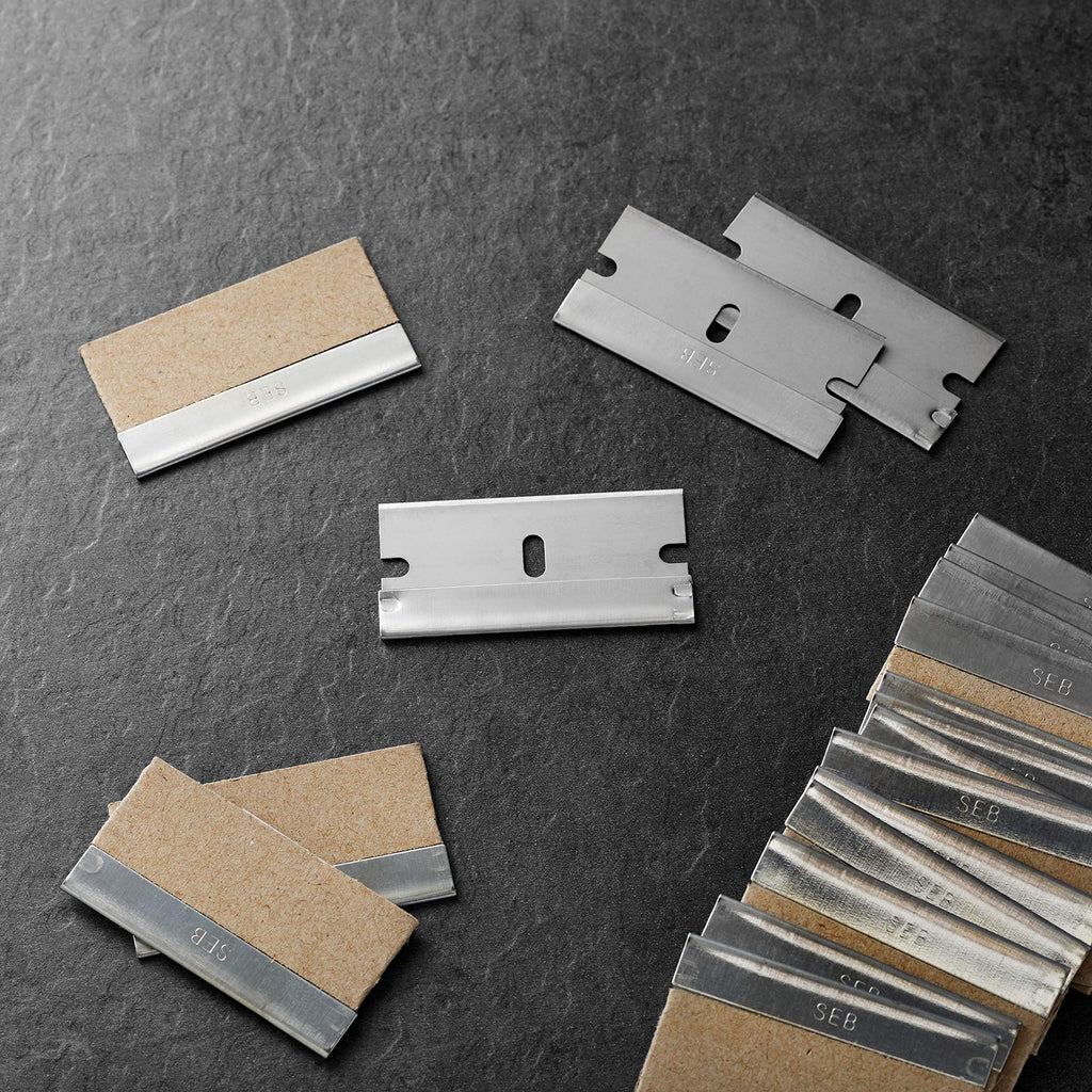 Single Edge Razor Blades, High Carbon Steel, 100-Pack R193212
